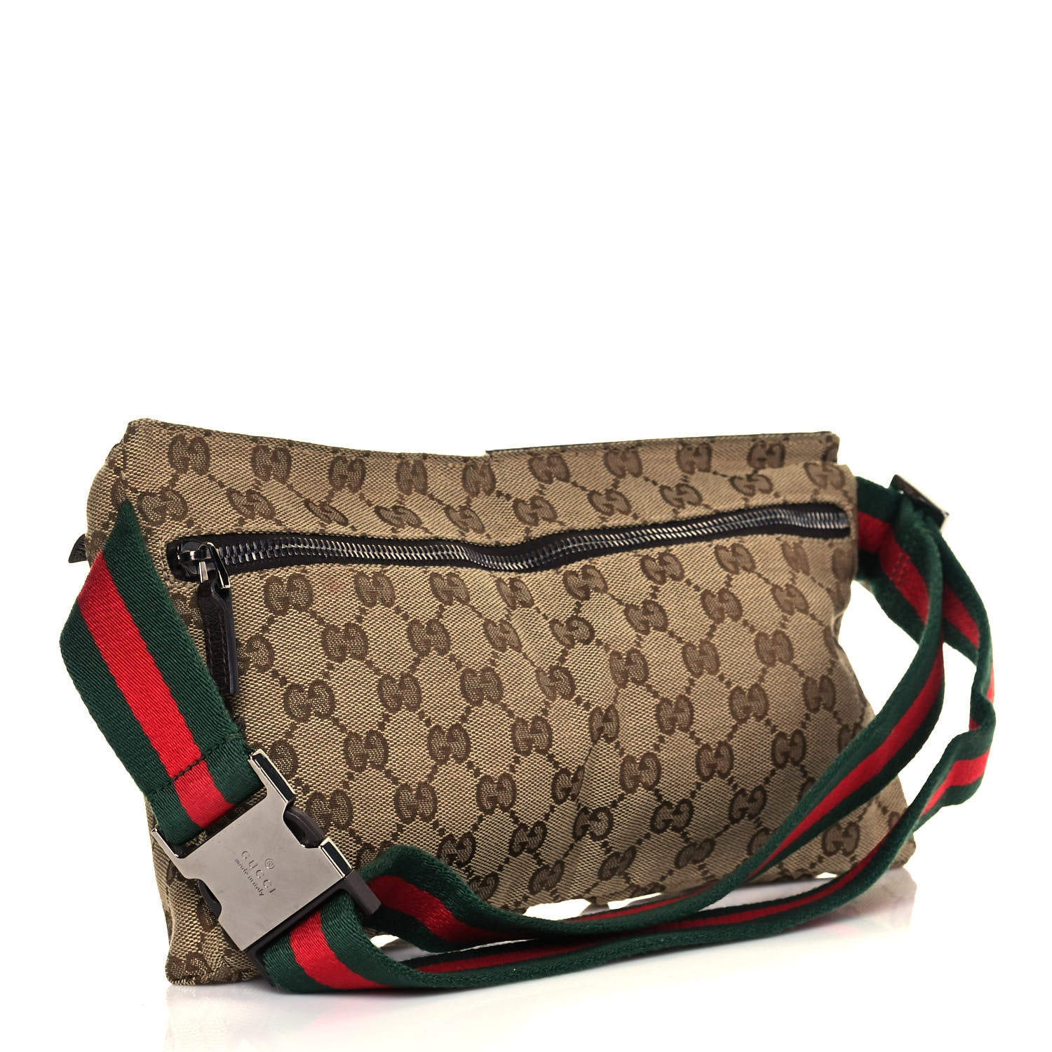 Gucci Monogram Web Belt Bag Dark Brown 2 of 12