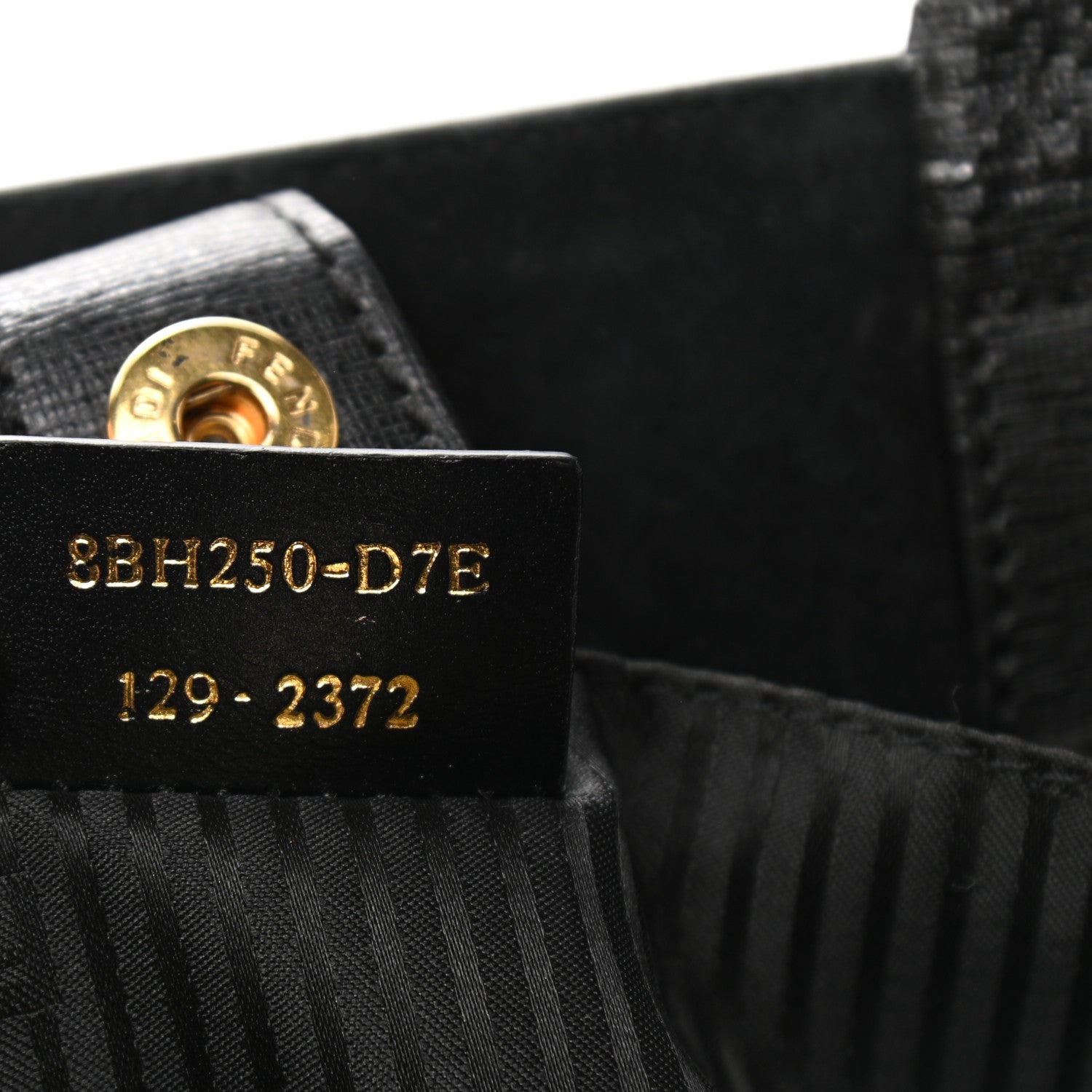 Fendi Vitello Elite Regular 2Jours Tote Black 7 of 12