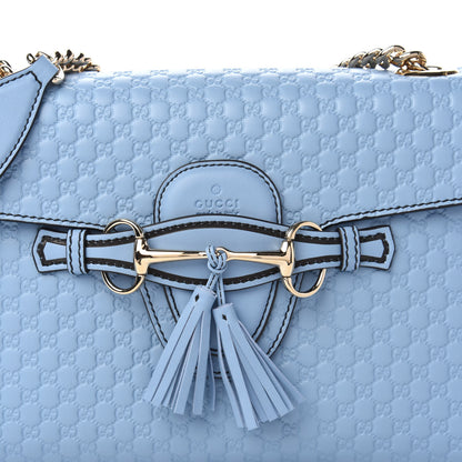 Gucci Microguccissima Medium Emily Chain Shoulder Bag Mineral Blue 17 of 17