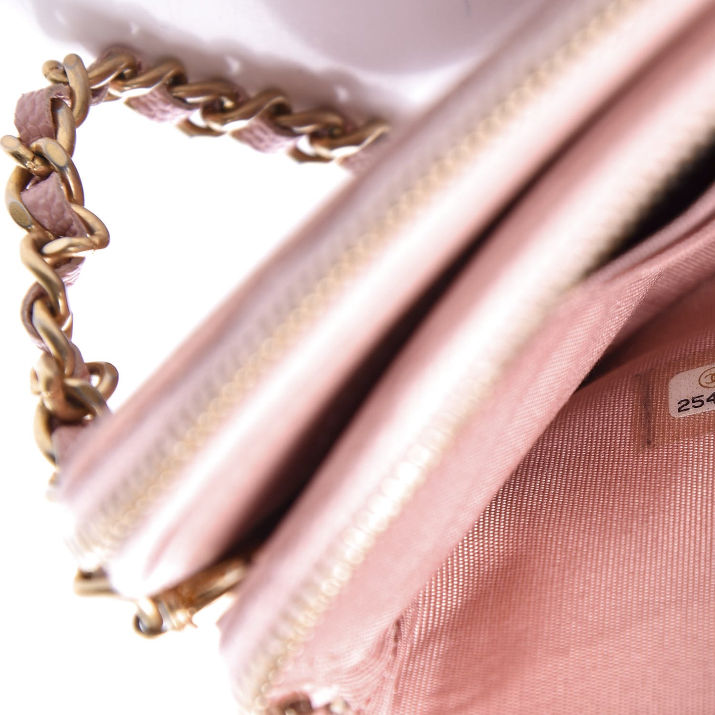 Caviar Quilted Small Boy Clutch With Chain Pink