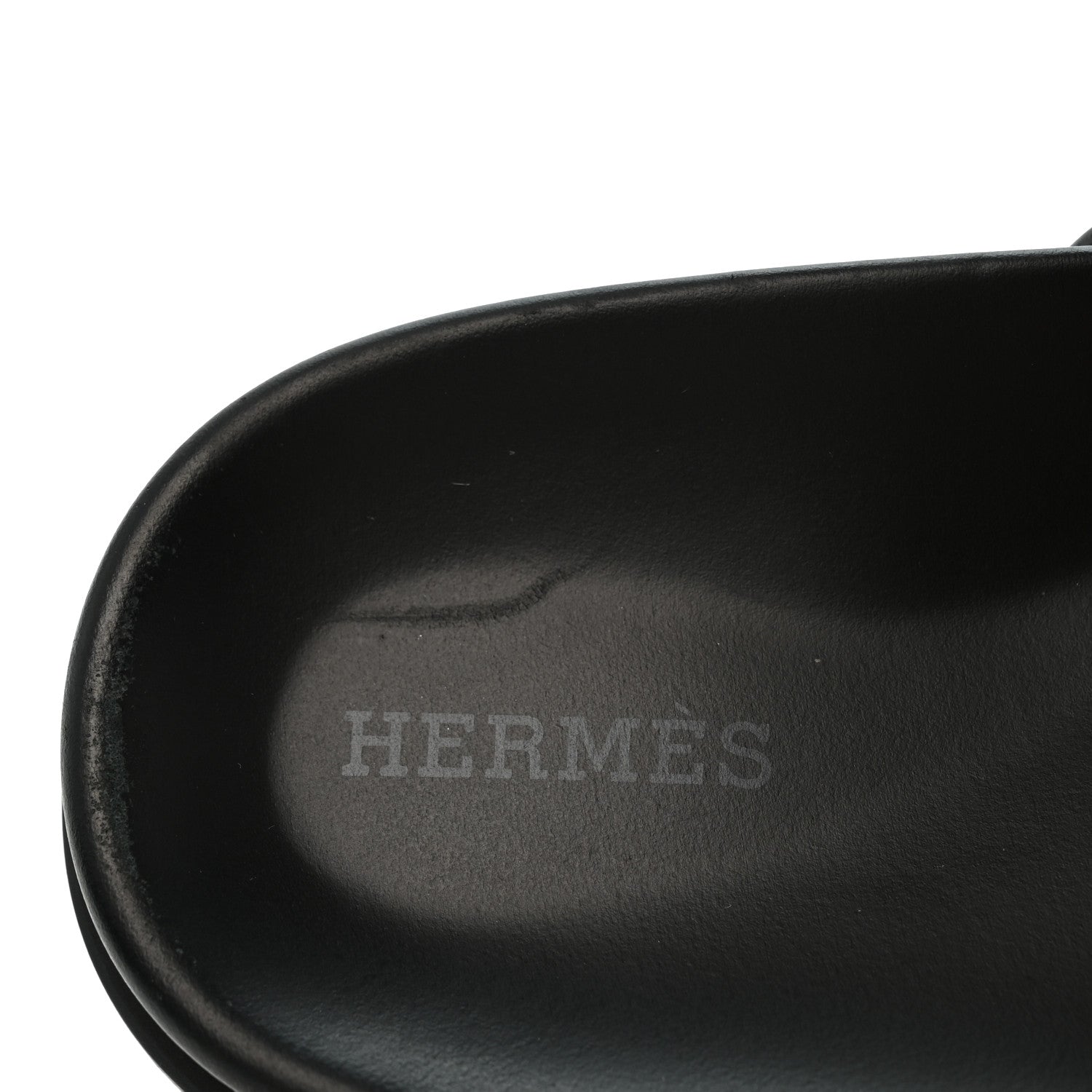 Hermes Techno Fringed H Canvas Caflskin Womens Chypre Sandals 38 Prunoir Black 8 of 11
