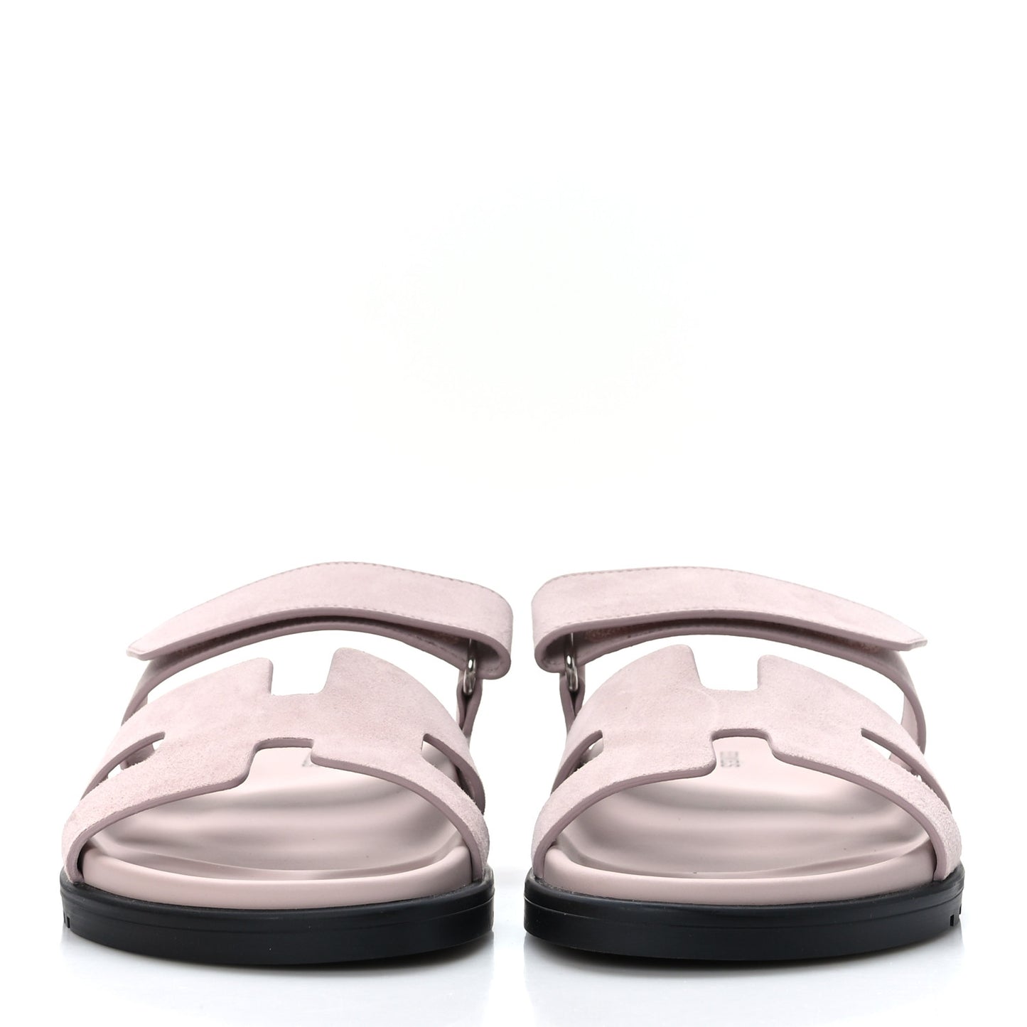 Suede Goatskin Womens Chypre Sandals 37.5 Rose Porcelaine