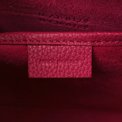 Celine Drummed Calfskin Nano Luggage Fuchsia 5 of 9