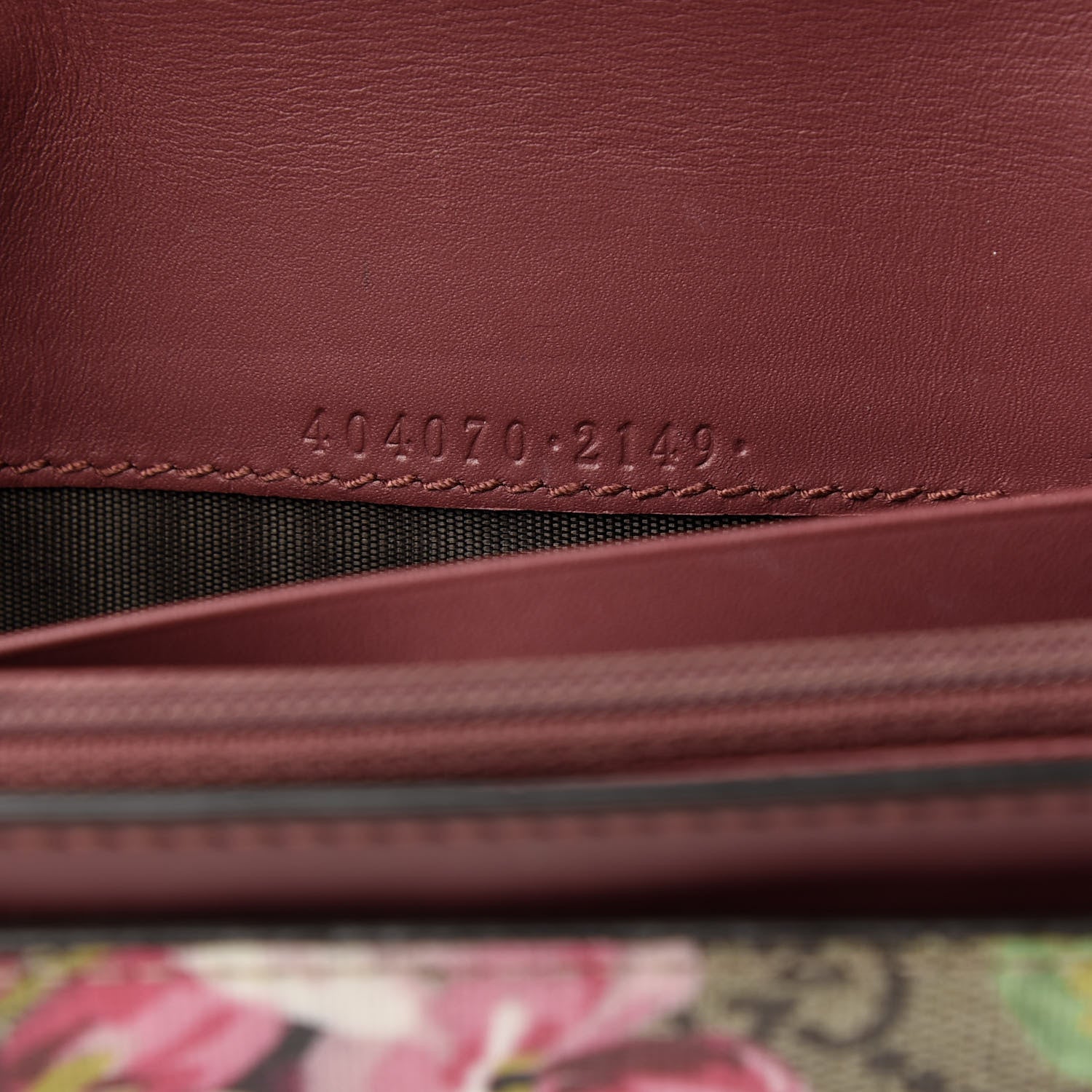 Gucci GG Supreme Monogram Blooms Continental Wallet Beige Multicolor Dry Rose 6 of 6