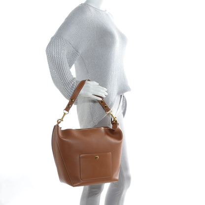Celine Natural Calfskin Medium Zipped Hobo Tan 2 of 8