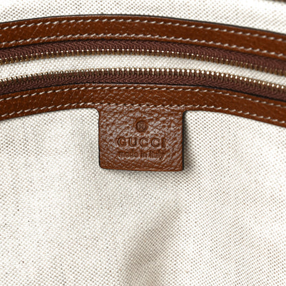 Gucci Monogram Medium Bree Zippered Tote Beige Tabacco 6 of 13