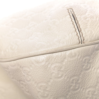 Gucci Guccissima Large New Ladies Web Hobo Off White 18 of 21