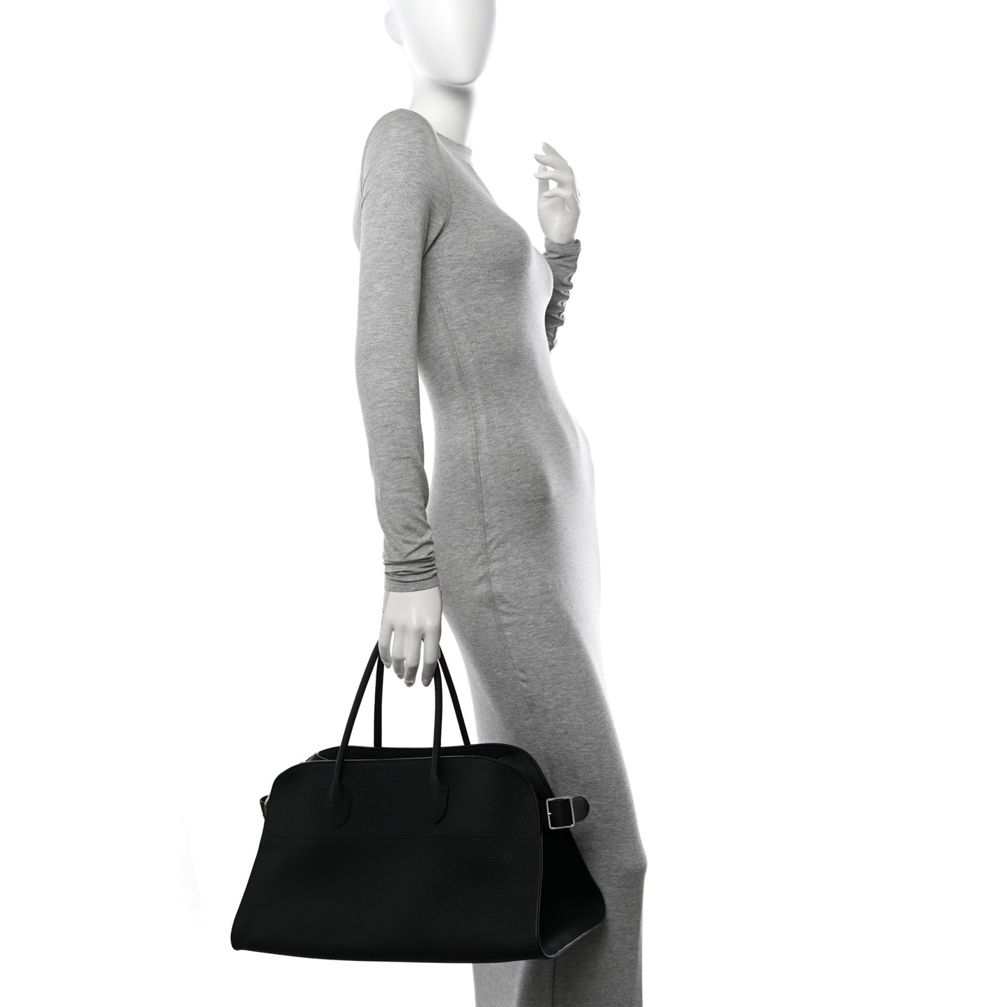 Grained Calfskin EW Margaux Black