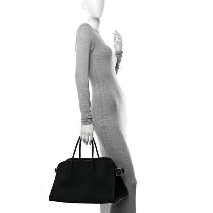 The Row Grained Calfskin EW Margaux Black 2 of 9