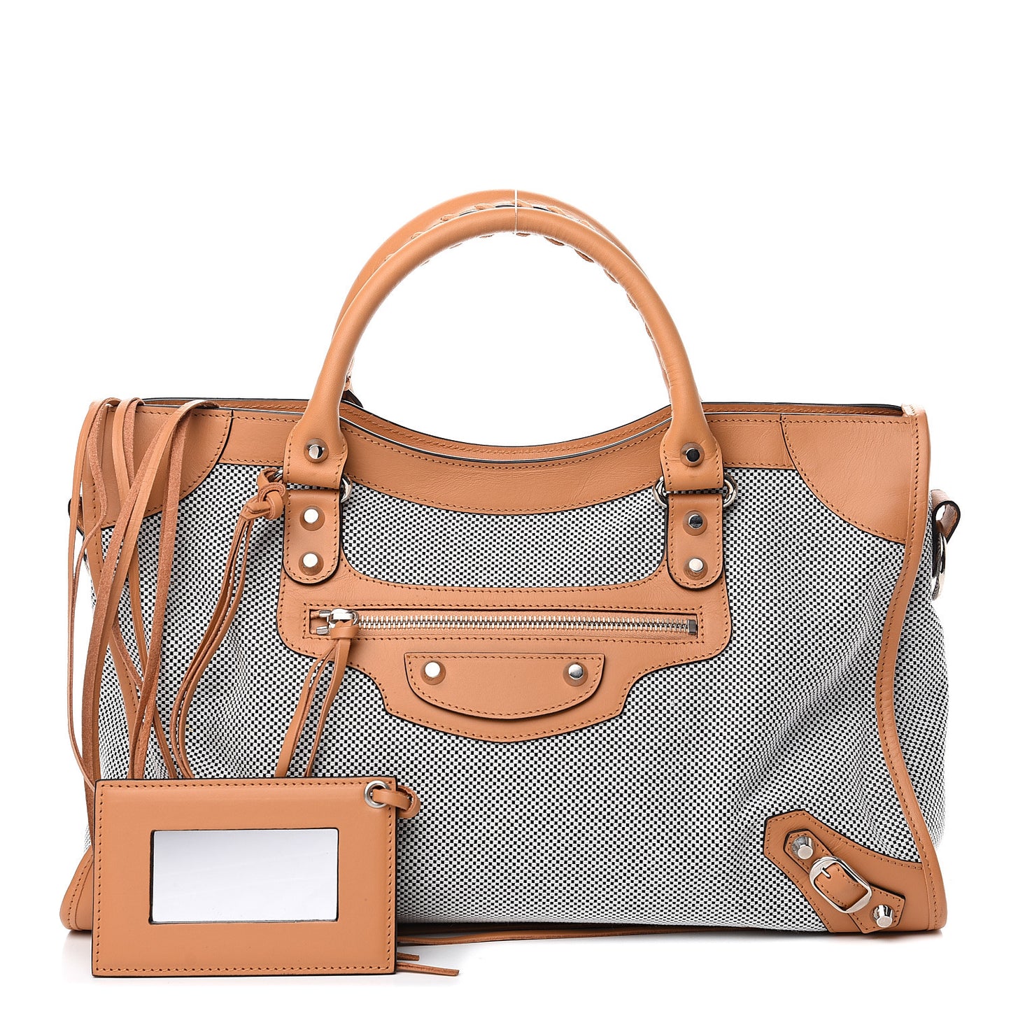 Calfskin Twill Perforated Classic Hardware City Tan