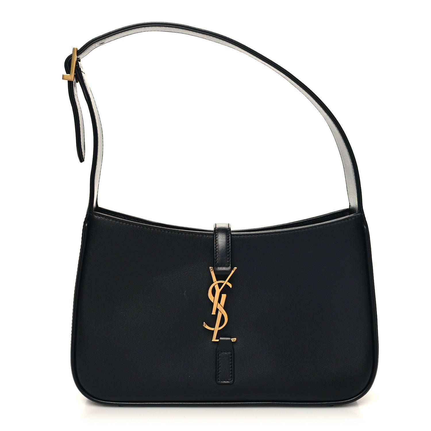 Saint Laurent Smooth Calfskin Le 5 A 7 Hobo Black 1 of 11