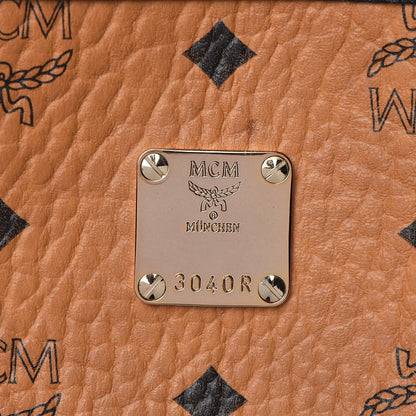 MCM Visetos Medium Project Reversible Shopper Tote Cognac 12 of 20