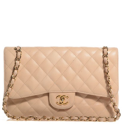 Chanel Caviar Jumbo Double Flap Beige Clair 1 of 8