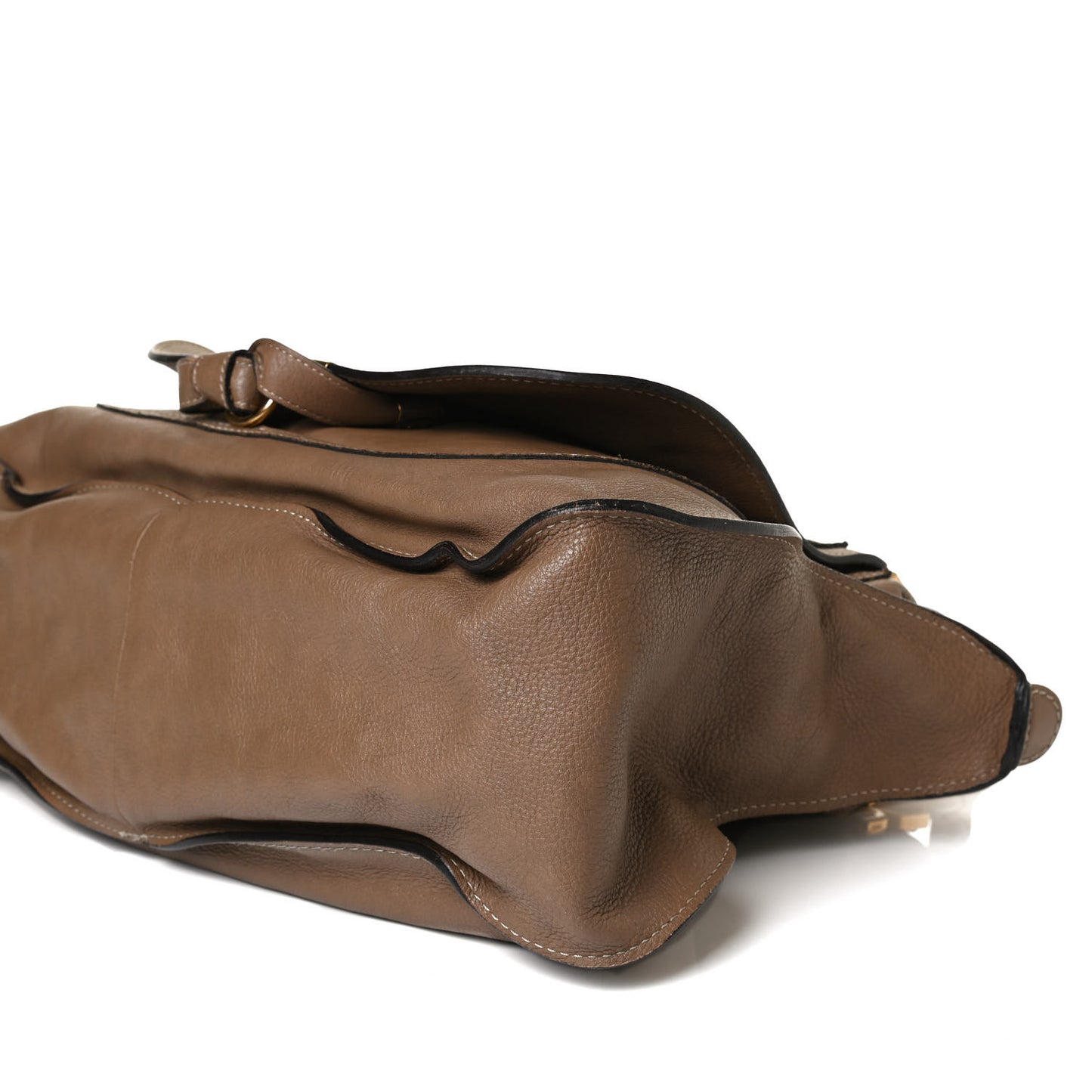 Calfskin Large Marcie Satchel Nut