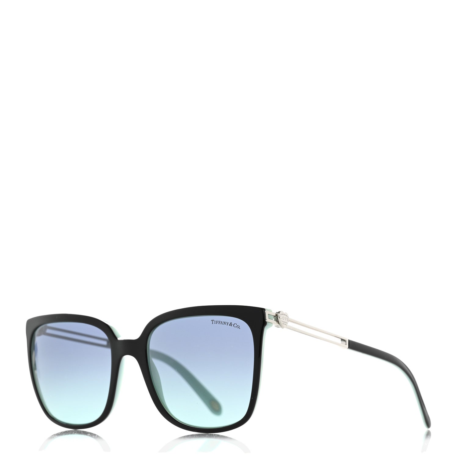 Tiffany Acetate Return to Love TF4138 Sunglasses Black Blue 1 of 9