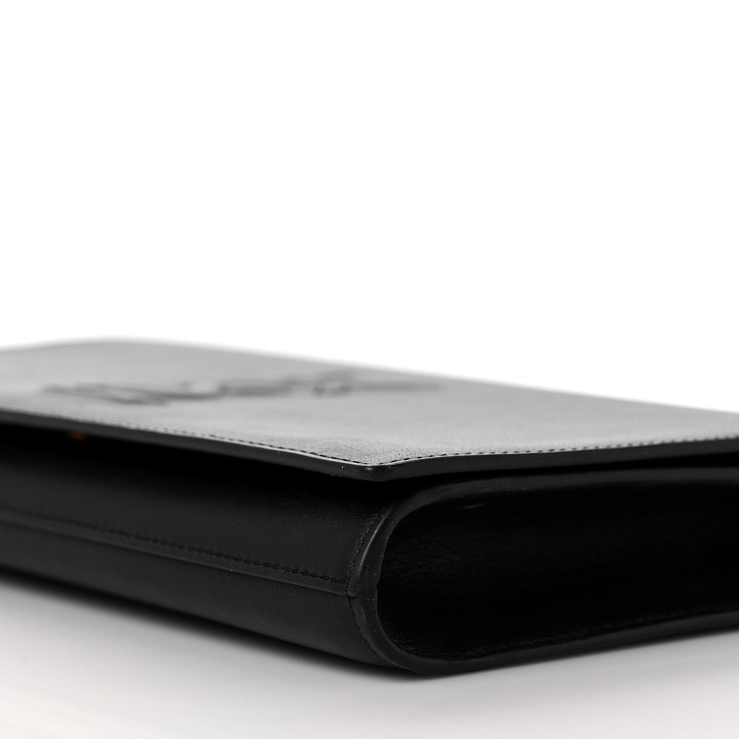 Calfskin Monogram Large Belle De Jour Clutch Black
