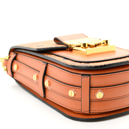 MCM Visetos Mini Patricia Crossbody Pouch Cognac 8 of 9