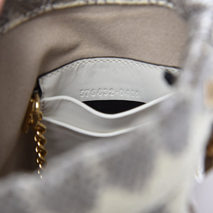 Gucci Snakeskin Mini Zumi Bucket Bag Grey 9 of 10