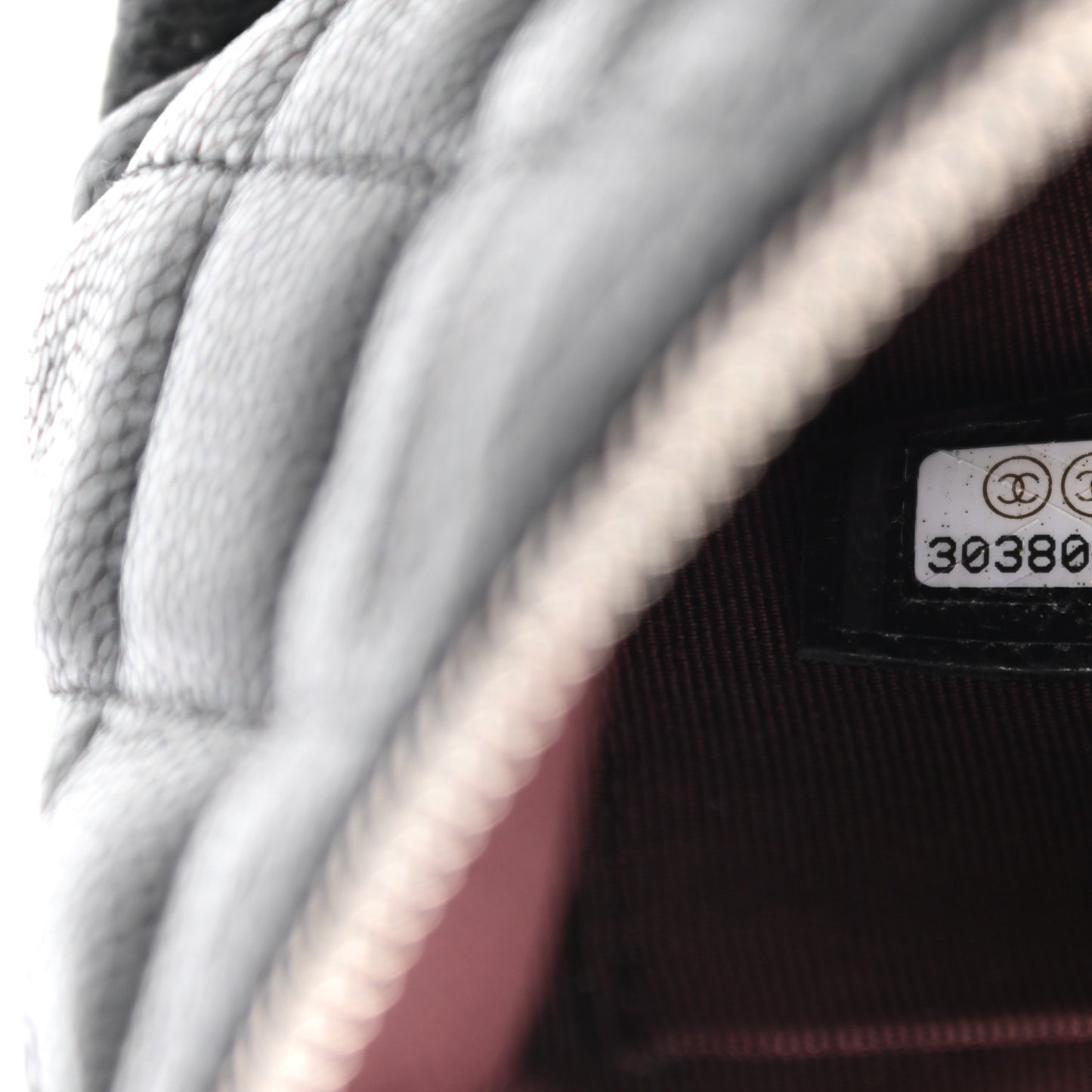 Caviar Quilted Cosmetic Case Black