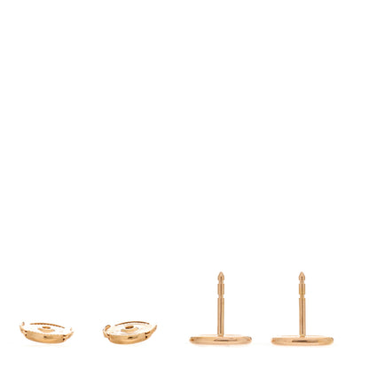 Hermes 18K Rose Gold TPM Farandole Stud Earrings 3 of 5