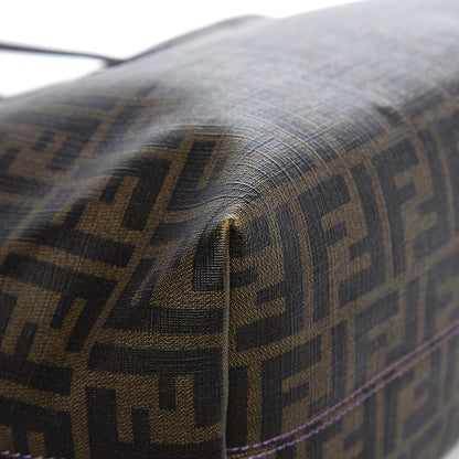 Fendi Zucca Spalmati Small Roll Tote Tobacco Viola 7 of 10