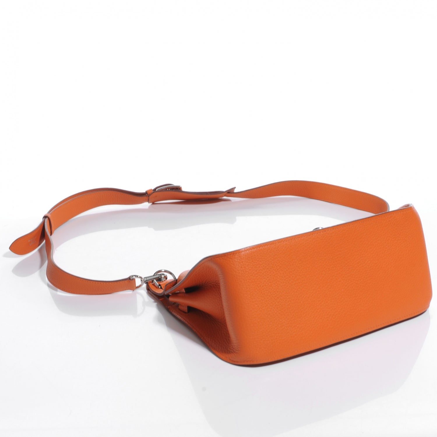 Hermes Taurillon Clemence Jypsiere 28 Orange 4 of 9