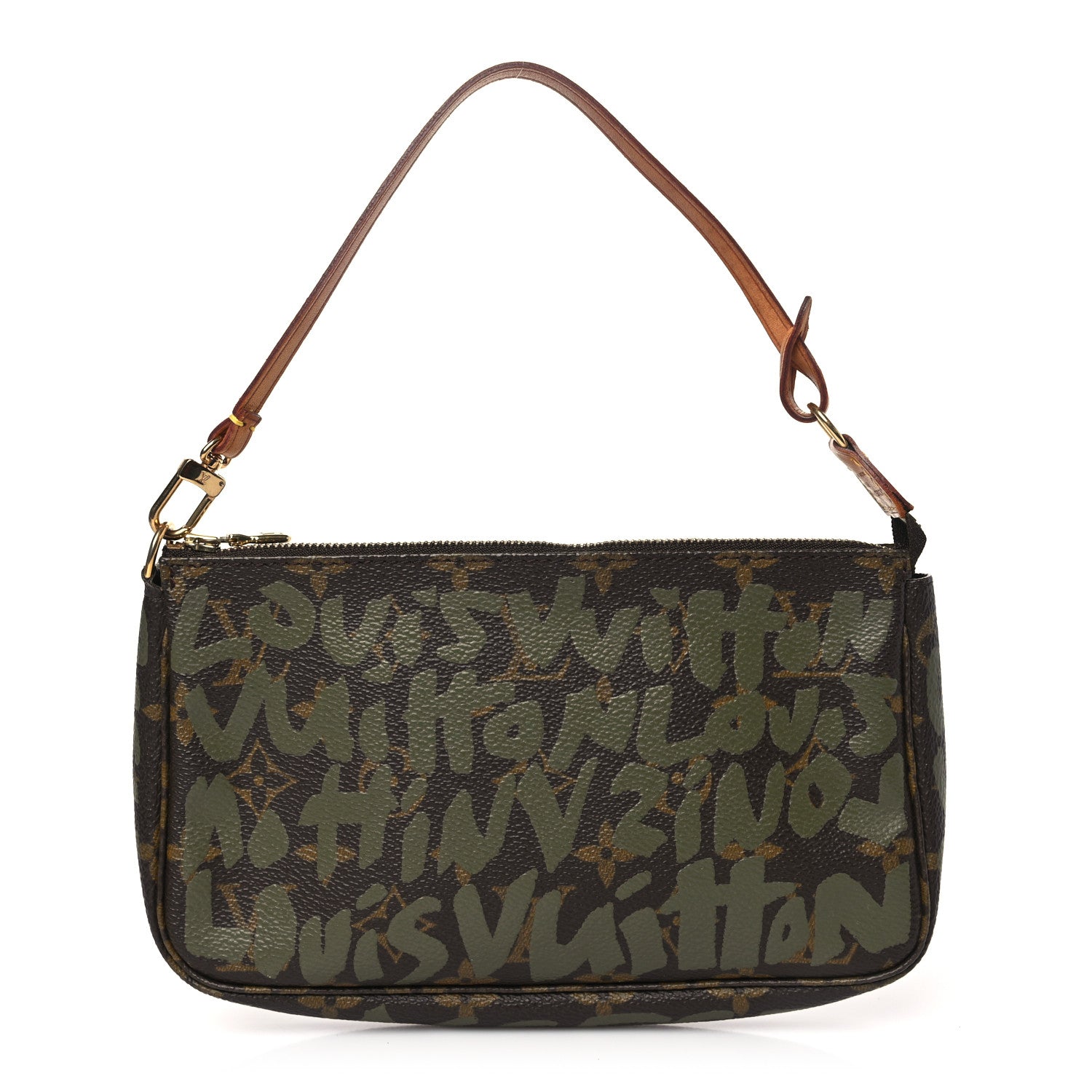 Louis Vuitton Monogram Graffiti Pochette Accessories Kaki 1 of 9