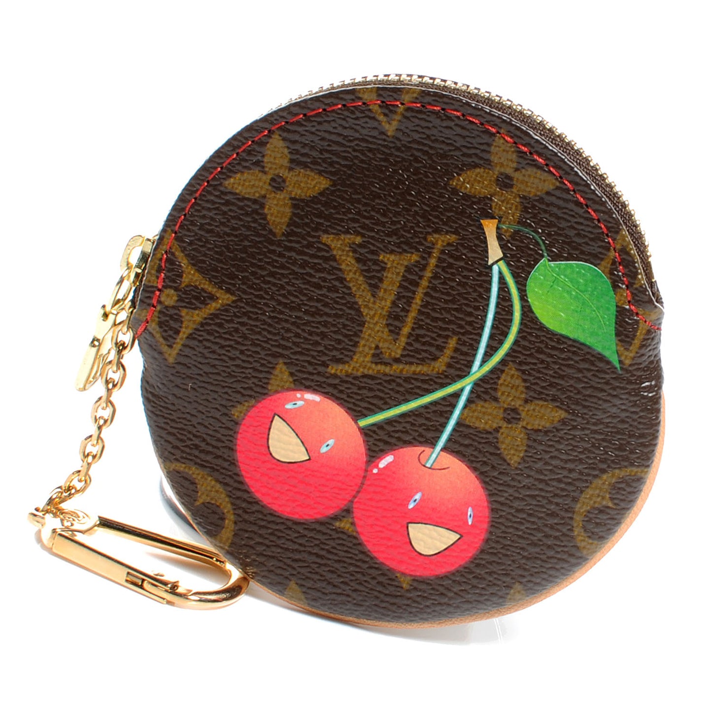 Monogram Cerises Round Coin Purse