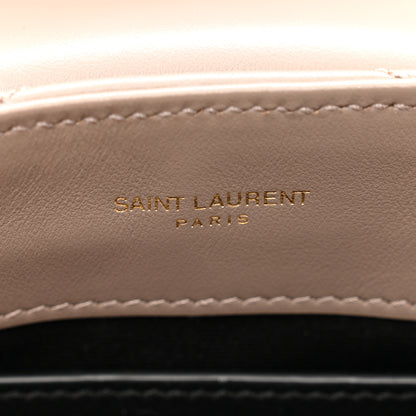 Saint Laurent Calfskin Y Quilted Monogram Small Loulou Chain Satchel Taupe 8 of 11