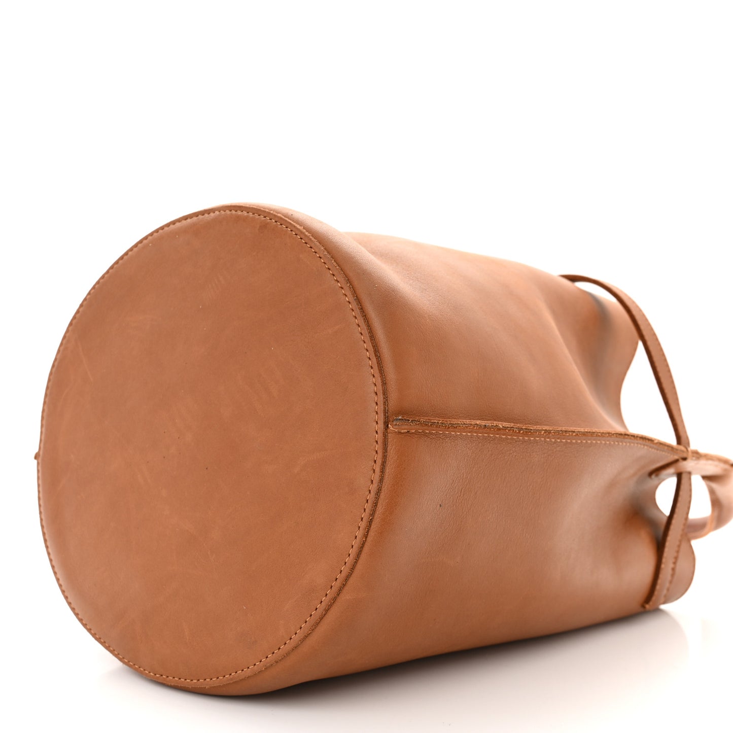 Smooth Calfskin Big Bucket Bag Tan