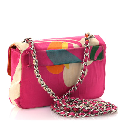 Chanel Satin Mini Convertible Flap Pink Multicolor 2 of 14