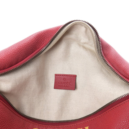 Gucci Grained Calfskin Logo Belt Bag Hibiscus Red 6 of 9