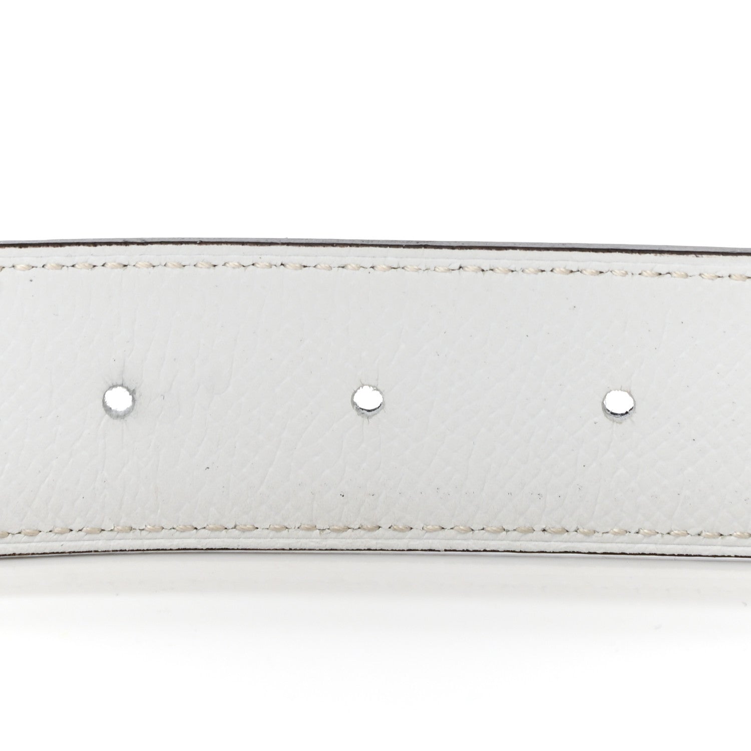Hermes Epsom 32mm Belt Strap 85 Black White 3 of 6