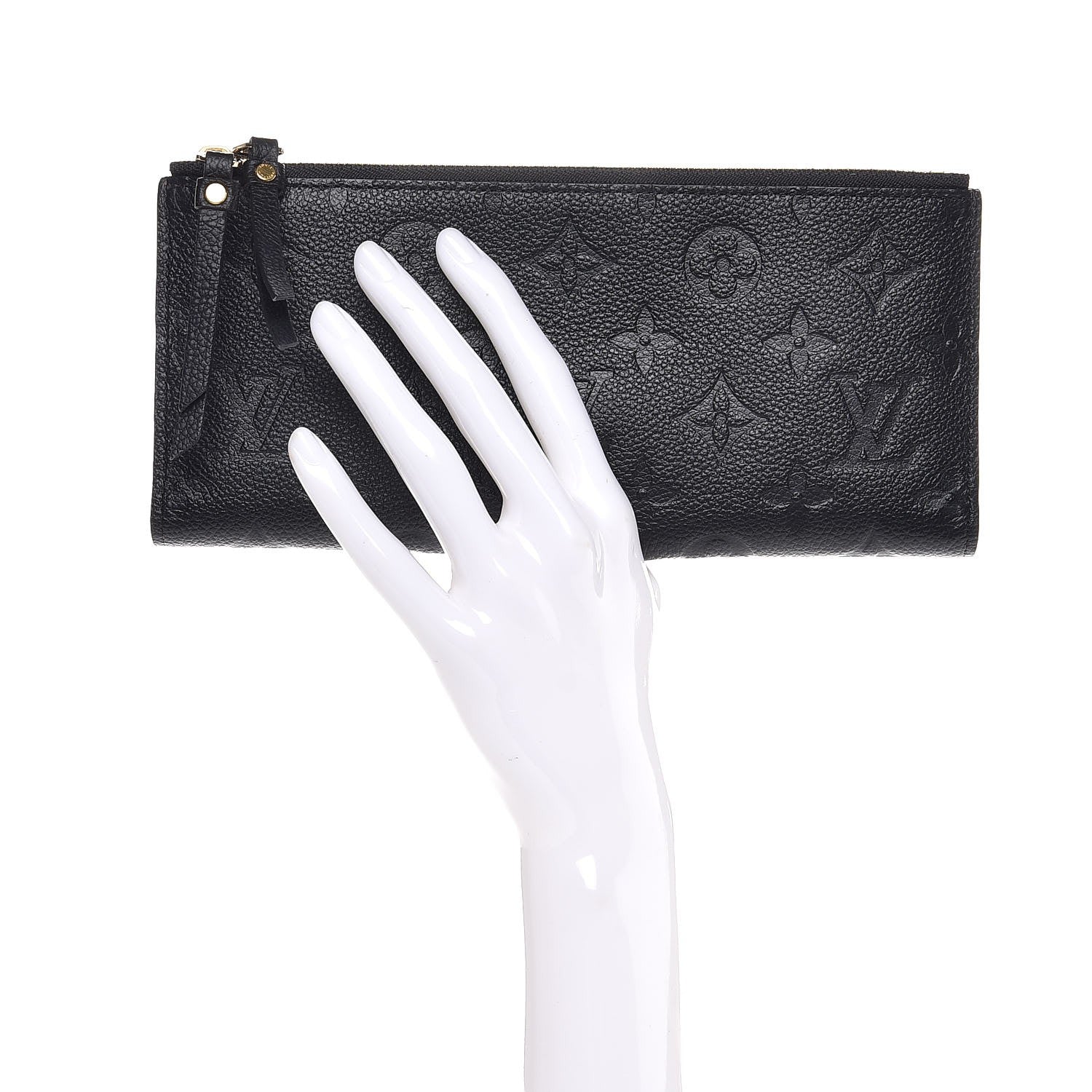 Louis Vuitton Empreinte Adele Wallet Black 2 of 7