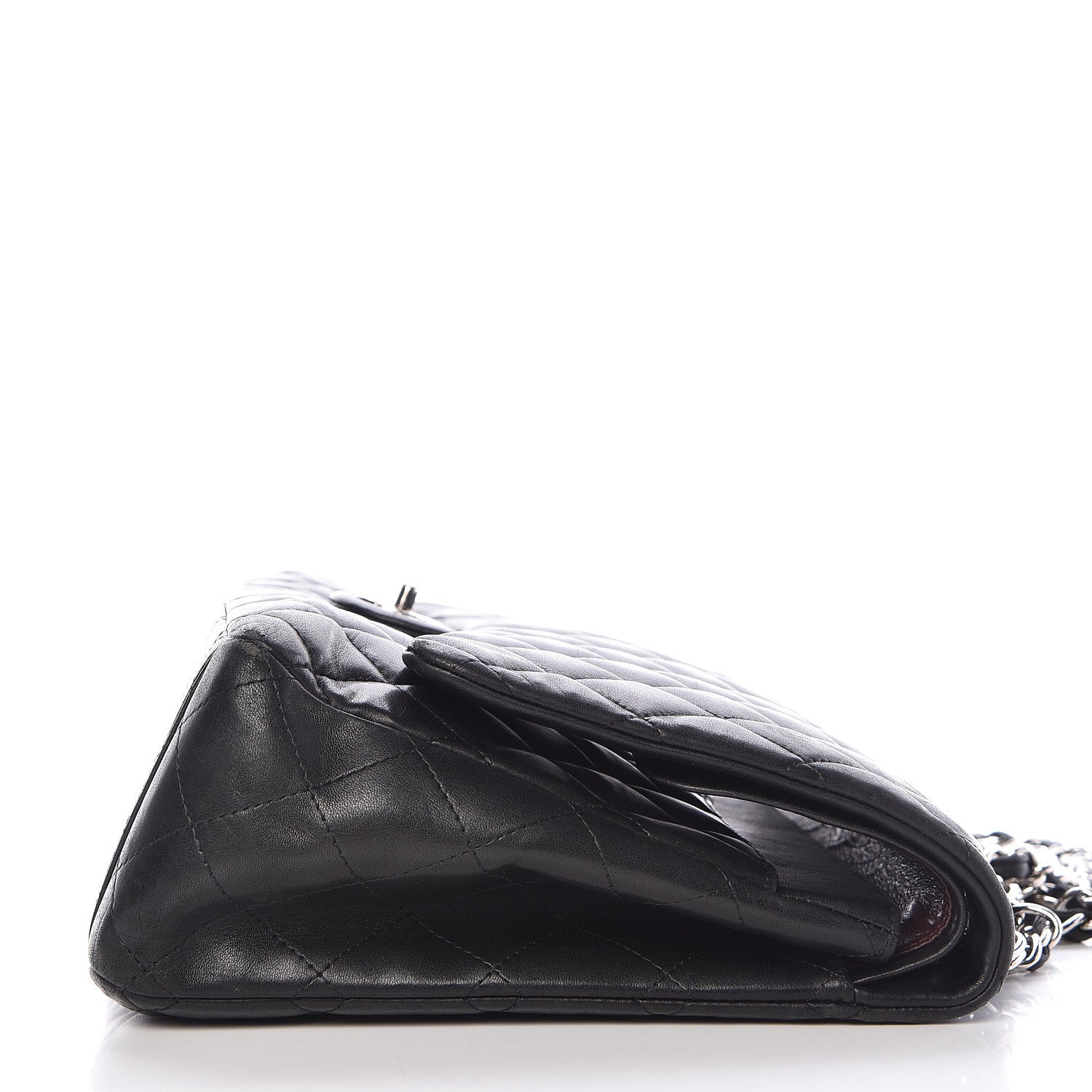 Chanel Lambskin Quilted Maxi Double Flap Black 17 of 18