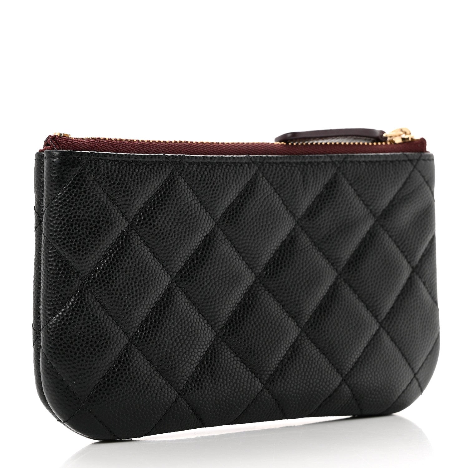 Chanel Caviar Quilted Small Cosmetic Case Black 3 of 8