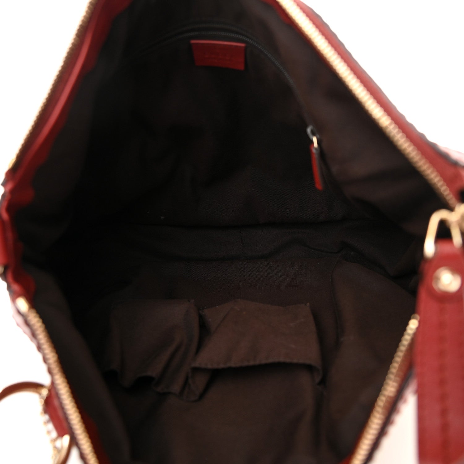 Gucci Monogram Medium Sukey Hobo Red 4 of 13