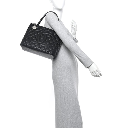 Chanel Caviar Quilted Medallion Tote Black 2 of 10