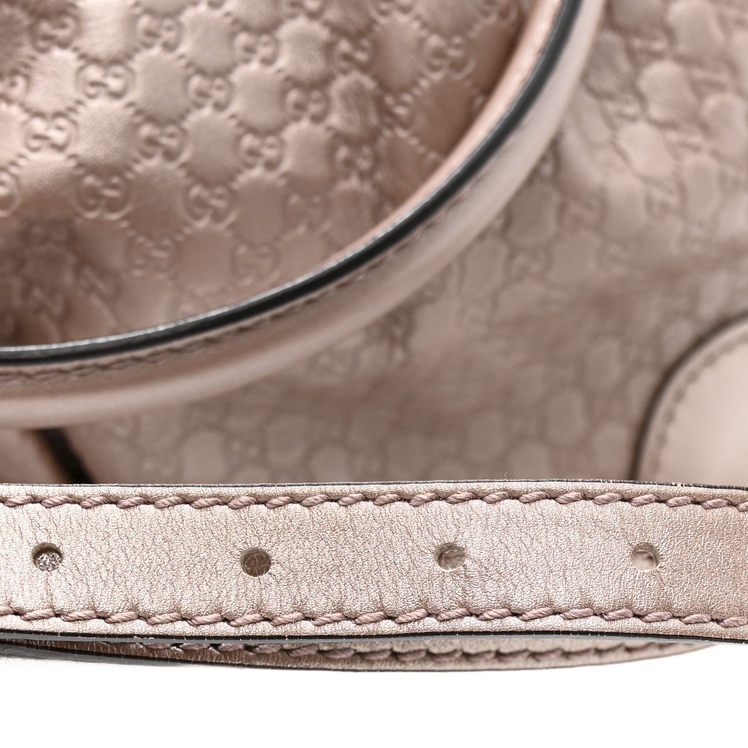 Gucci Metallic Microguccissima Medium Sukey Top Handle Bag Dark Cipria 17 of 17