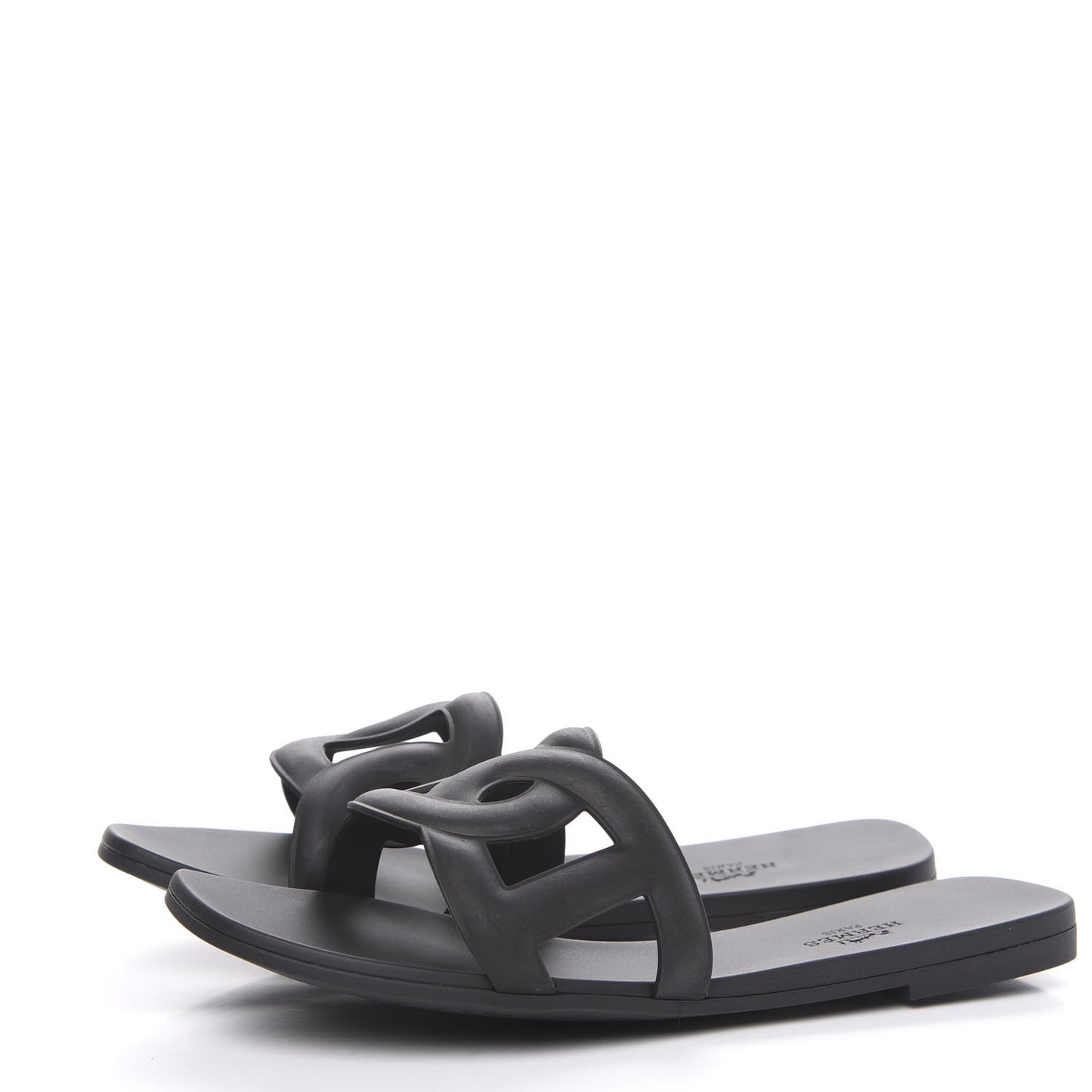 Rubber Aloha Sandals 38 Black