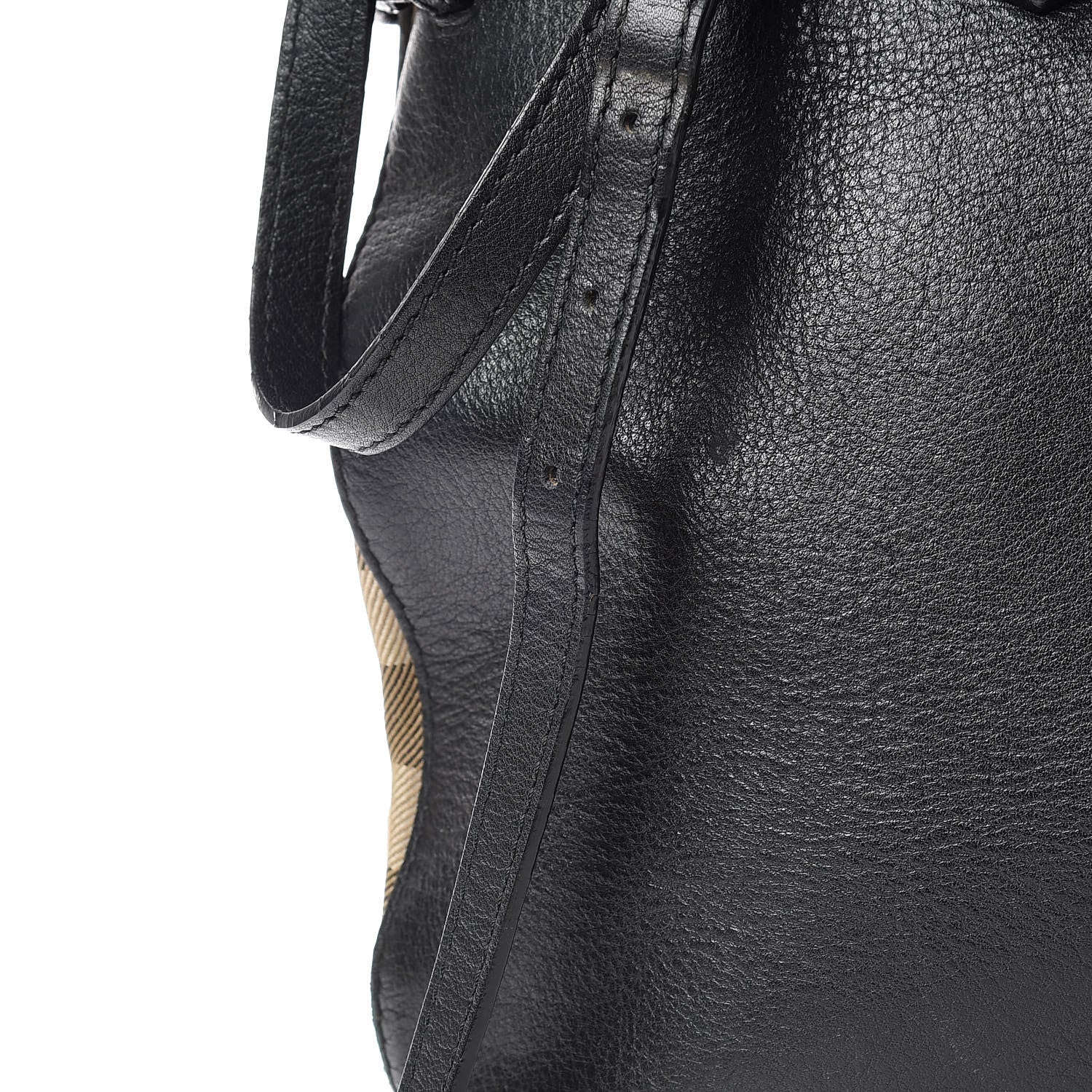 Burberry Smooth Calfskin Medium Banner Tote Black 18 of 19