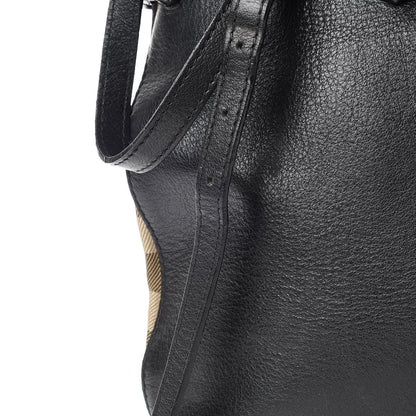 Burberry Smooth Calfskin Medium Banner Tote Black 18 of 19