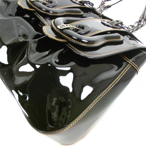 Fendi Patent Large B Bag Black 5 of 12