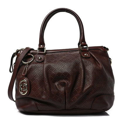 Gucci Diamante Medium Sukey Top Handle Bag Dark Brown 1 of 8