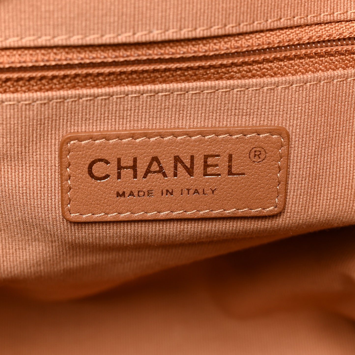 Lambskin Shopping Tote Camel