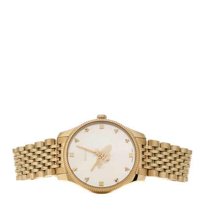 Gucci Stainless Steel 36mm G-Timeless Bee Quartz Watch Gold 2 of 4