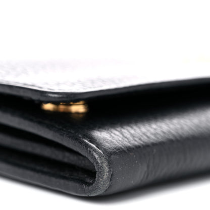 Prada Vitello Daino Chain Wallet Black 8 of 12