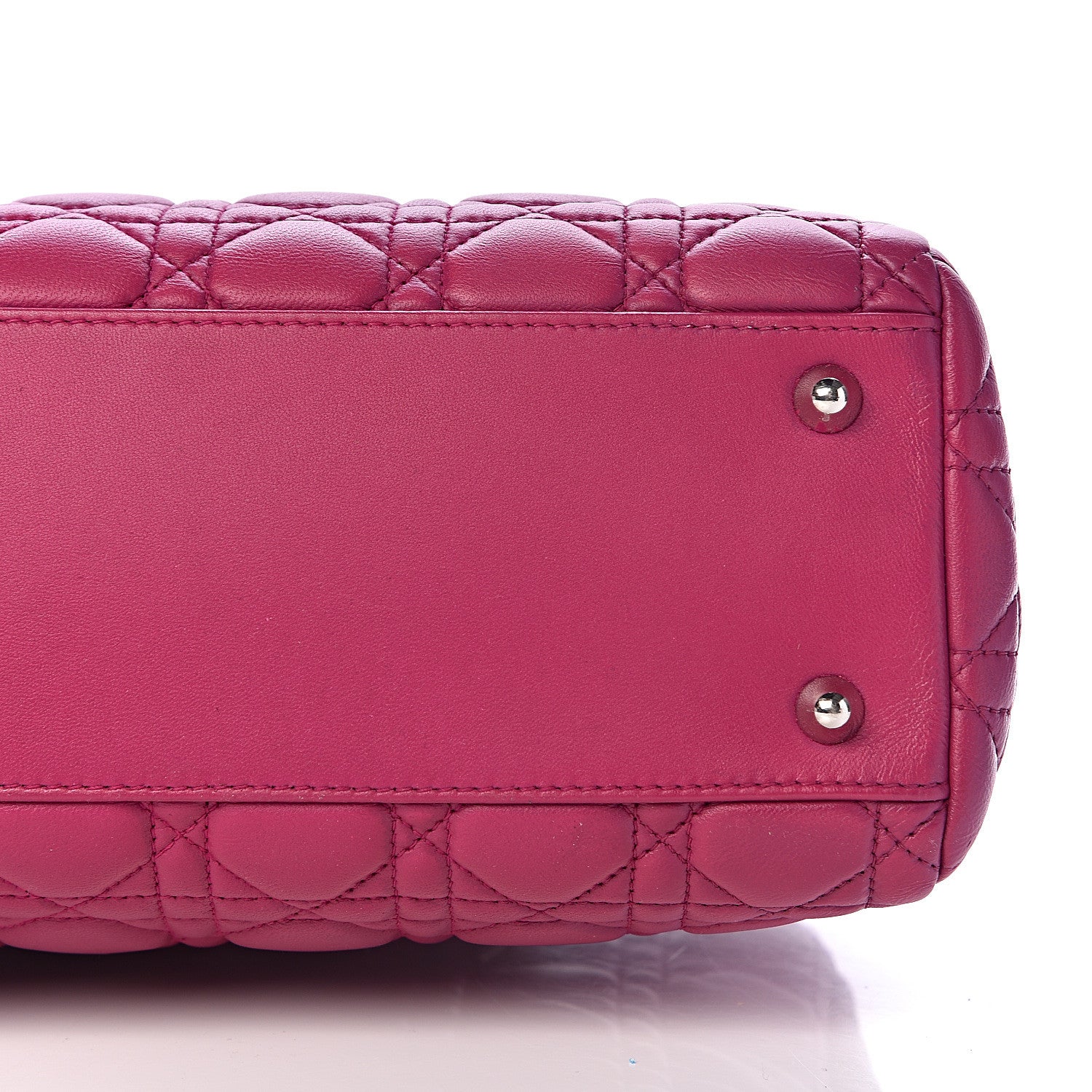 Christian Dior Lambskin Cannage Small Dior Soft Zipped Shopping Tote Pink 18 of 18