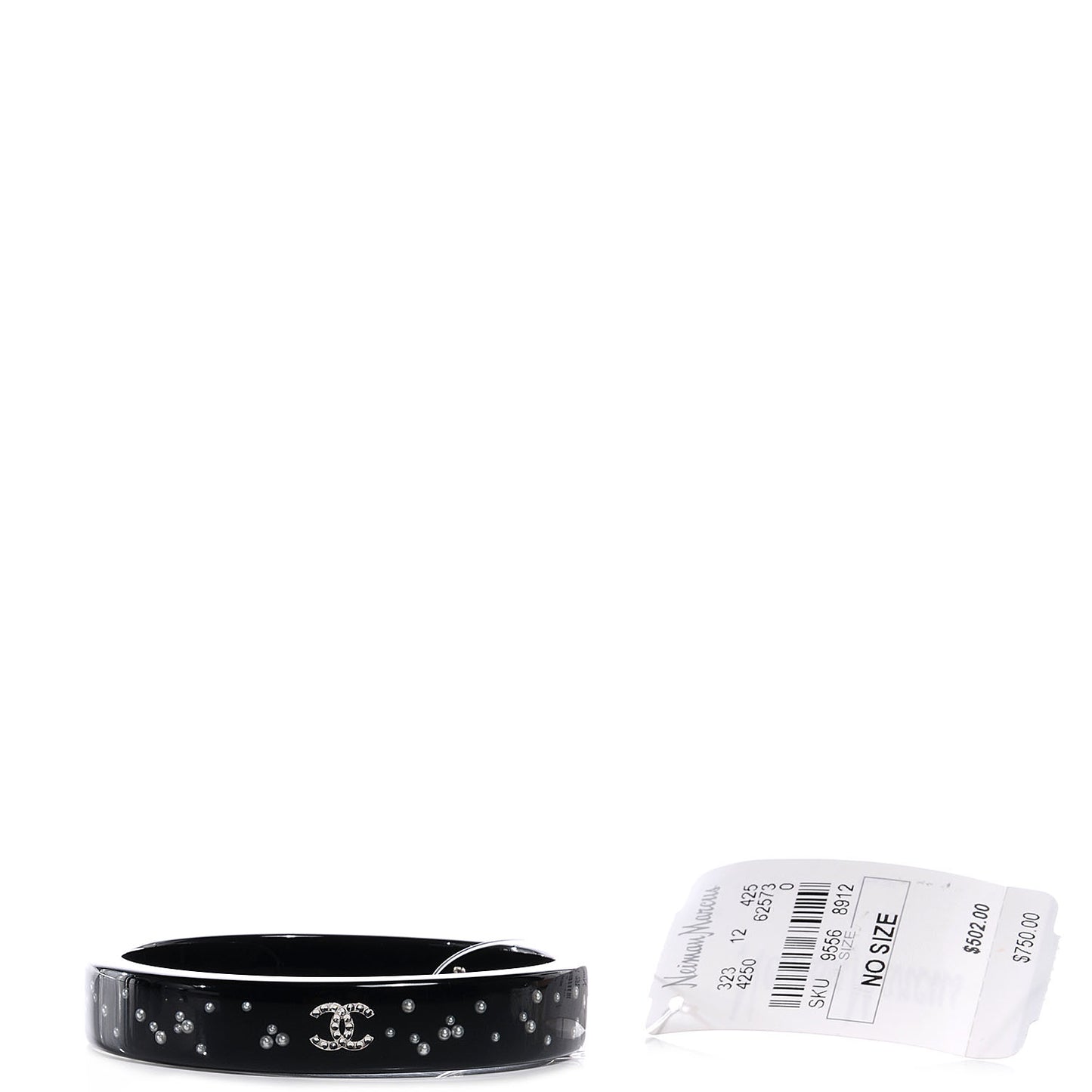 Resin Crystal CC Bangle Black