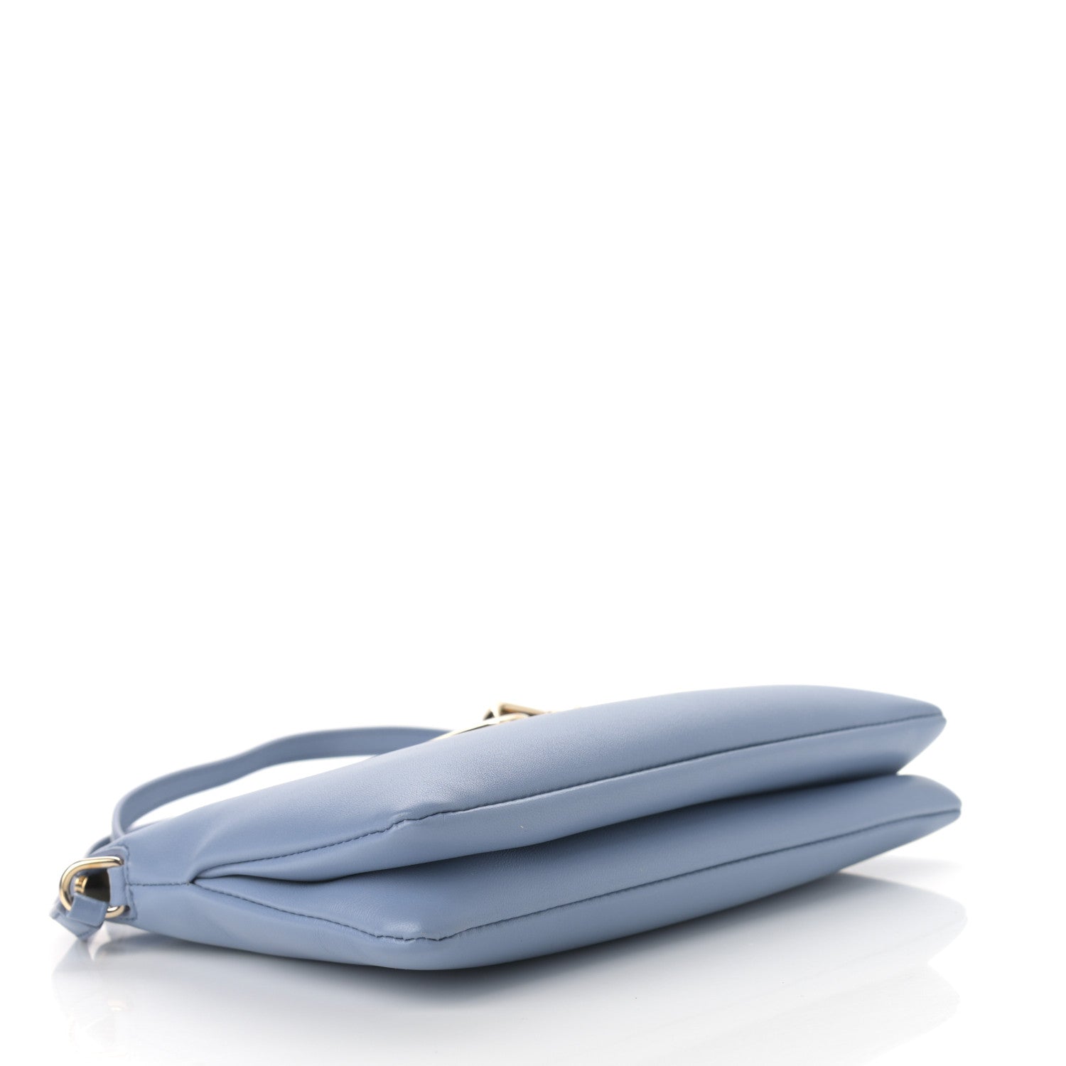 Chloe Supple Lambskin Small Faye Soft Zippered Shoulder Bag Gentle Blue 4 of 11